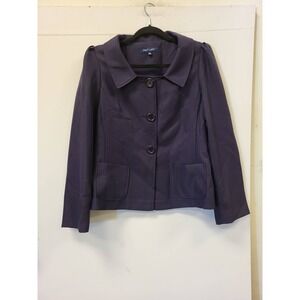 First Lady Blazer Womens Size 10 Purple Jacket Career Business Coat Ladies